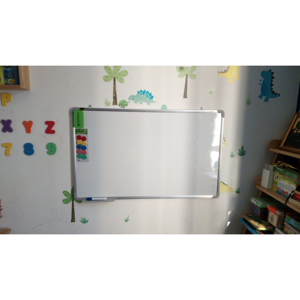 Bảng Từ Trắng Easyboard Tân Hà - Bảng Trắng Viết Bút Lông - 40x60cm, 60x80cm, 60x100cm, 80x120cm - Tặng Phụ Kiện