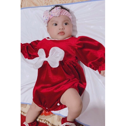 Body Nhung NƠ TRẮNG Tặng mũ mã 50060