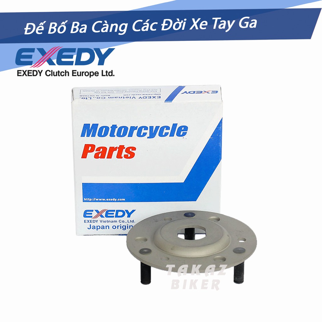 Cụm Bố Ba Càng VARIO 125-150 gồm đế ba càng và bố ba càng - Exedy [Tặng 1 bộ lò xo ba càng và cao su ba càng]