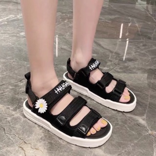 Sandal 3 quai cúc 1 bông