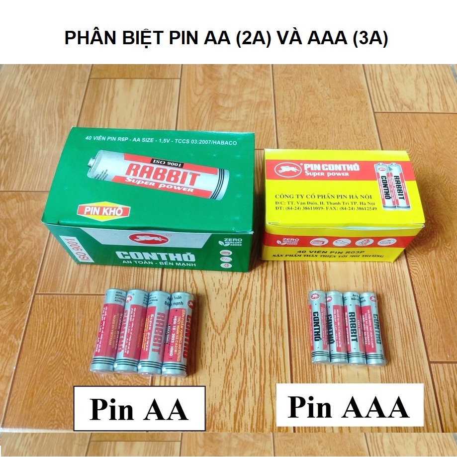 Pin aa tiểu aaa đũa con thỏ 1.5V dành cho đồ chơi trẻ em đồng hồ treo tường các loại