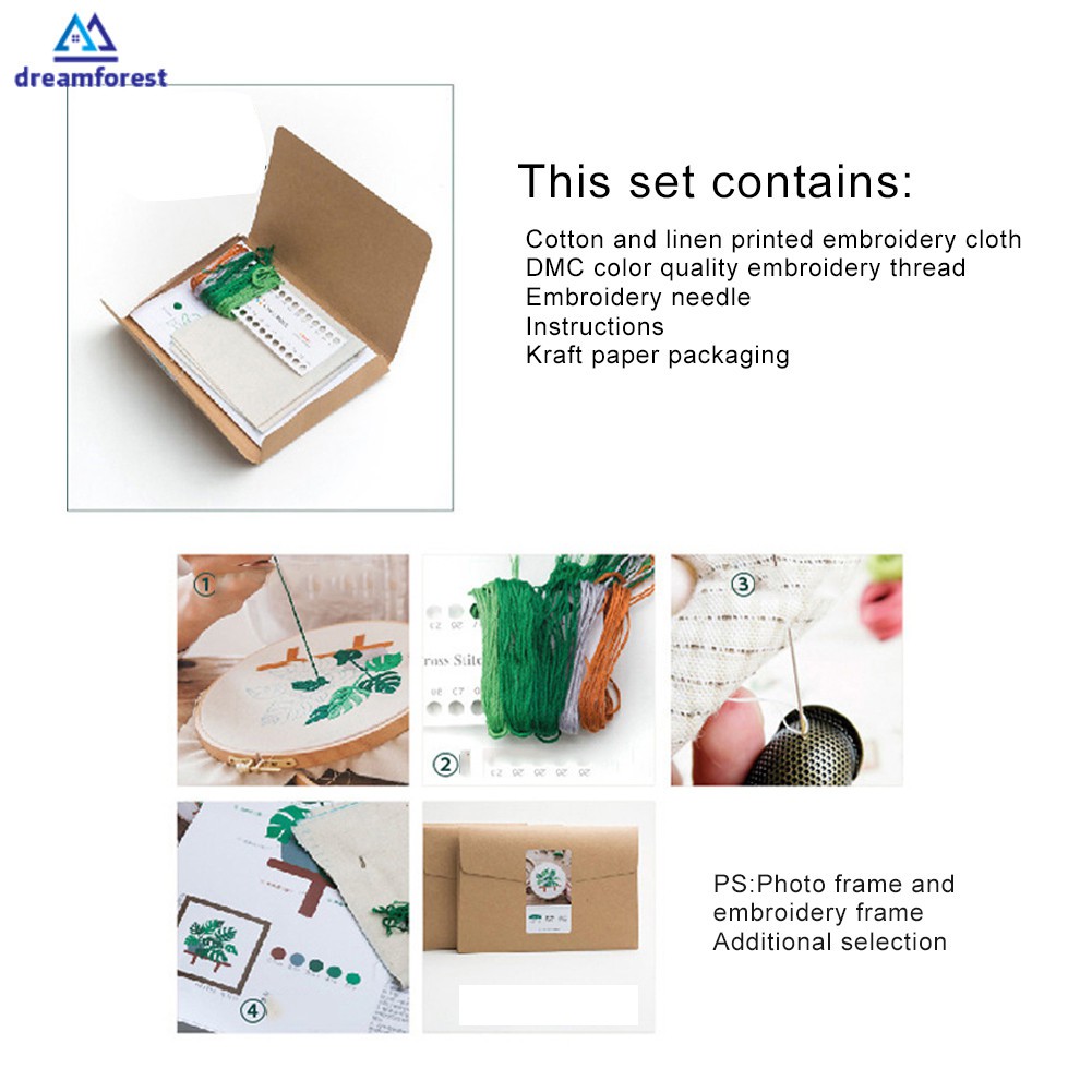 Set tranh thêu chữ thập DIY họa tiết hoa độc đáo