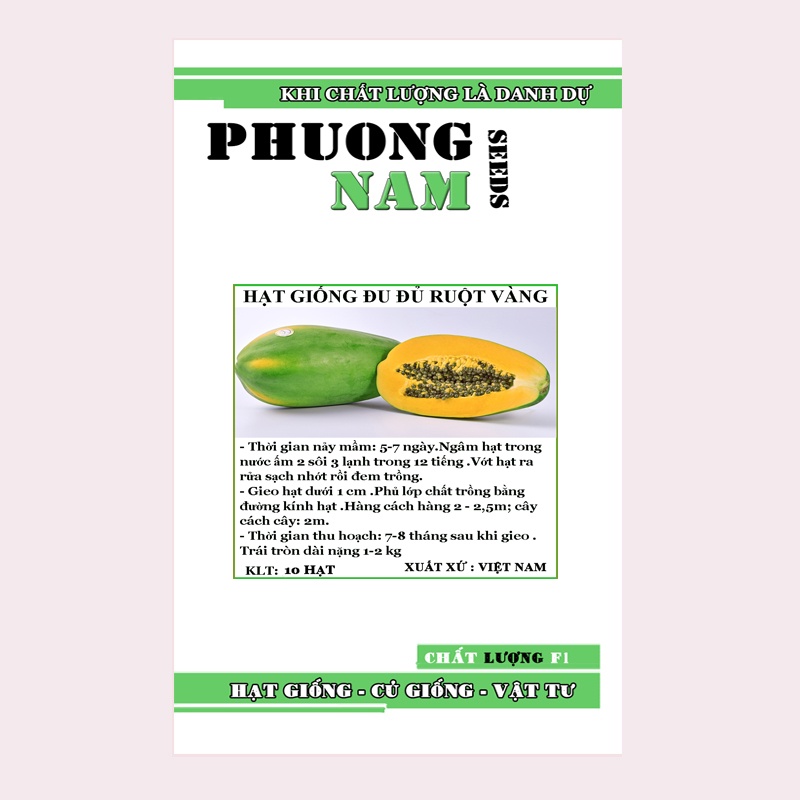 10H - HẠT GIỐNG ĐU ĐỦ LÙN THÁI LAN RUỘT VÀNG