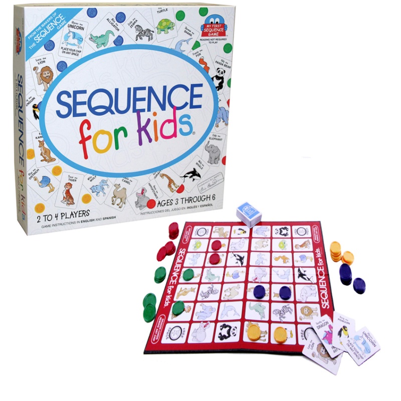 11in New SEQUENCE for Kids -- The 'No Reading Required' Strategy Game by Jax Multi Color