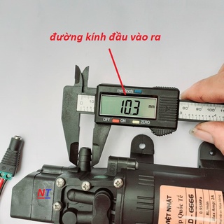 máy bơm nước mini 12v áp lực caO - (bơm tăng áp mini 12v+chuyển ống 8mm)