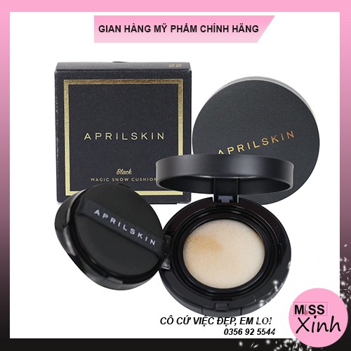 [Chính hãng] Phấn nước April Skin Black Magic Snow Cushion (mẫu mới)