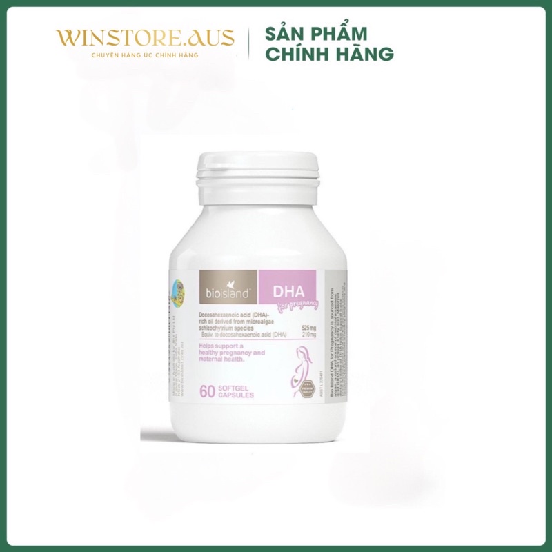 Viên Uống Bioisland DHA cho bà bầu (Mẫu mới nhất – 60 viên)