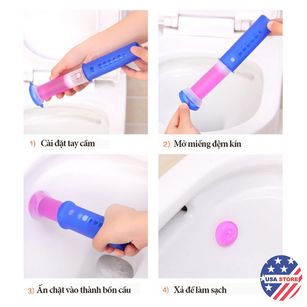 Tẩy Bồn Cầu-Tuýp Gel Thơm Khử Trùng Diệt Khuẩn Toilet Tiện Dụng Với 5 Mùi Hương Dễ Chịu Cho Nhà Vệ Sinh sạch sẽ