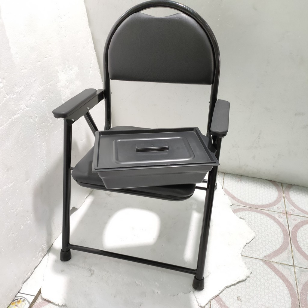 Ghế bô vệ sinh dành cho người già sắt sơn tĩnh điện - GB03S
