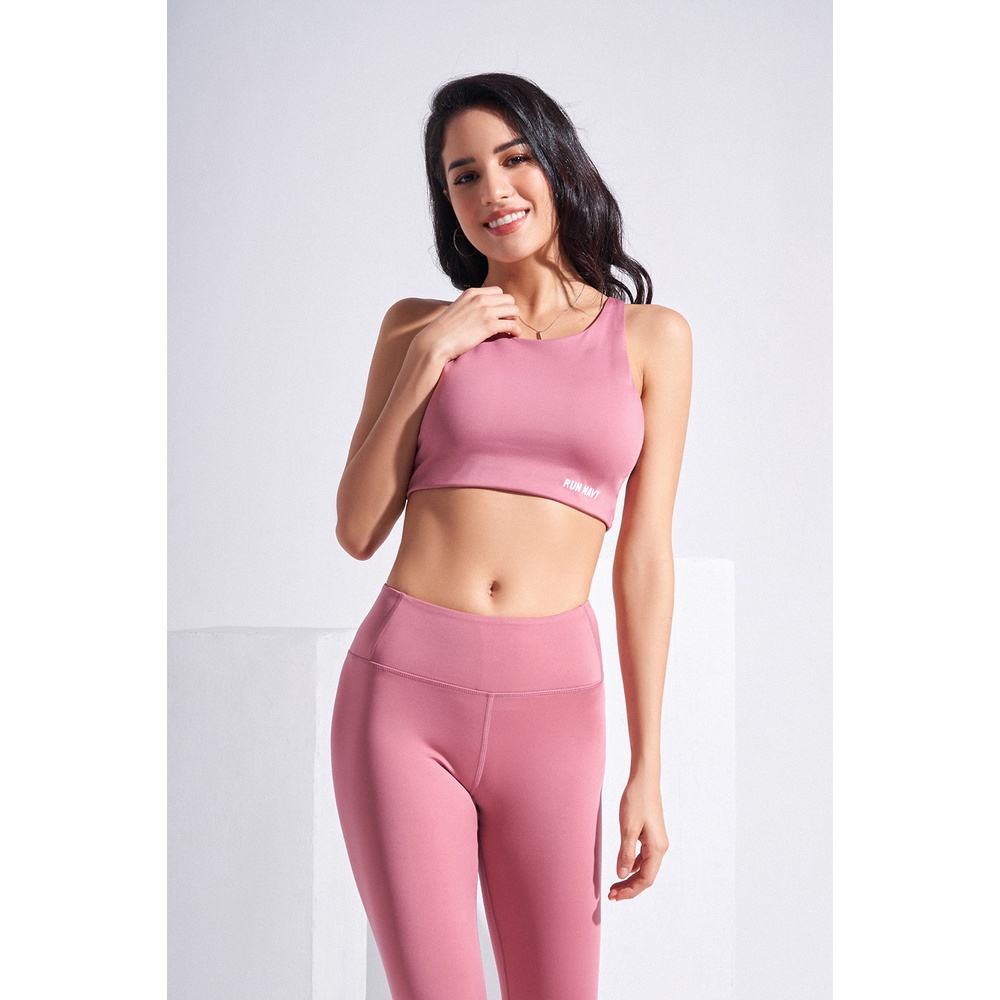 Set quần áo tập Gym Yoga Running Runnavy by Carasix Eco-friend quai chéo 8880 - Đệm mút nâng ngực đi kèm