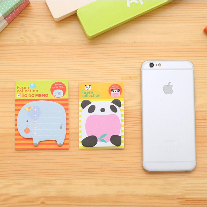 Giấy note con vật cute phong cách Hàn Quốc - Nhãn dán kế hoạch mini đẹp rẻ hữu ích