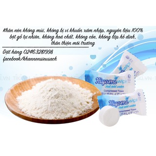 5c KHĂN NÉN DẠNG KẸO/ Túi 5 chiếc