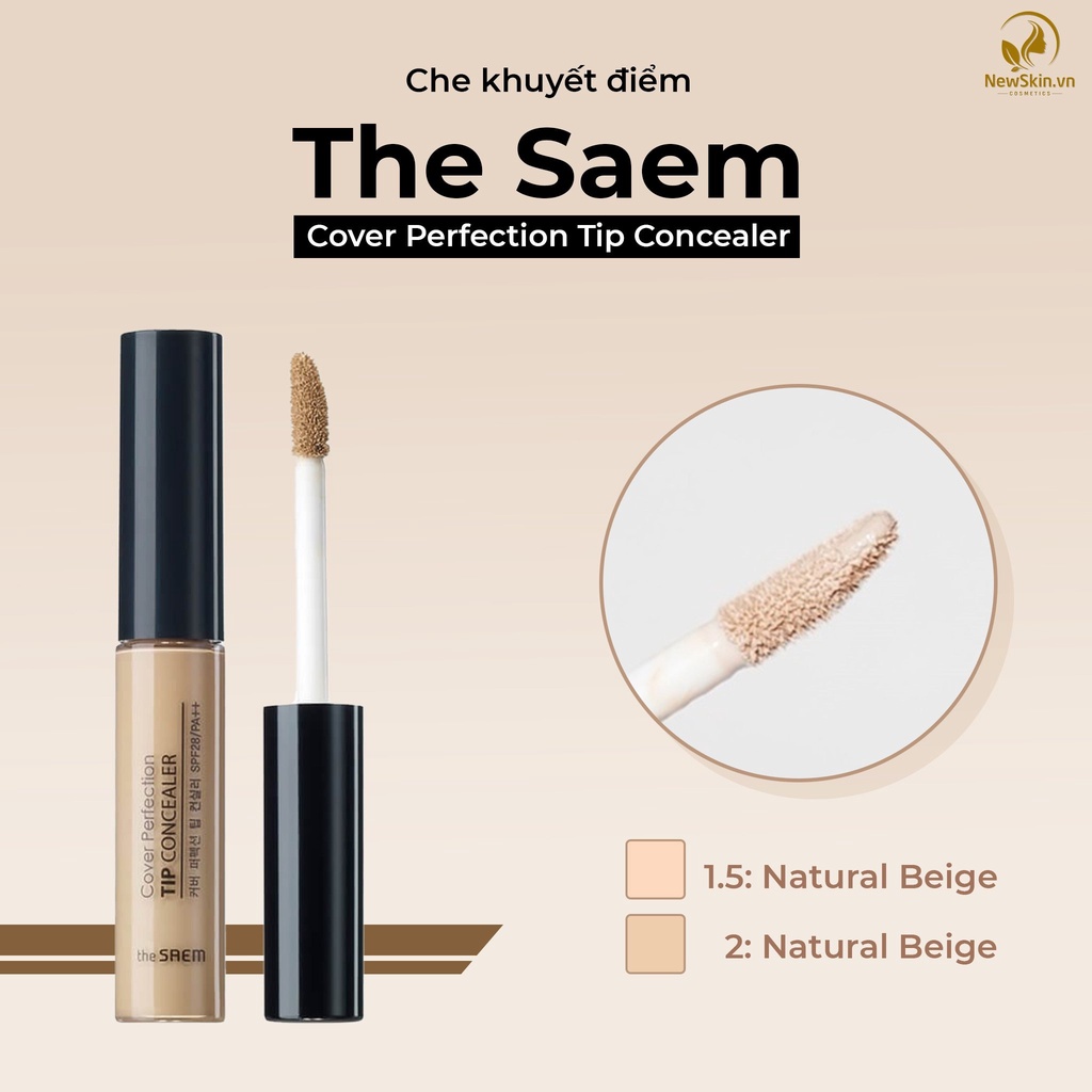 Che khuyết điểm The Saem Cover Perfection Tip Concealer 6.5g