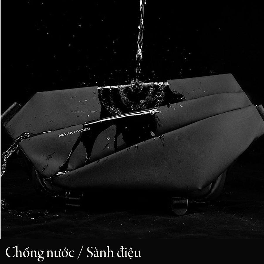 Túi đeo chéo Mark ryden, túi vải đeo vai nam chống nước , túi đeo chéo unisex