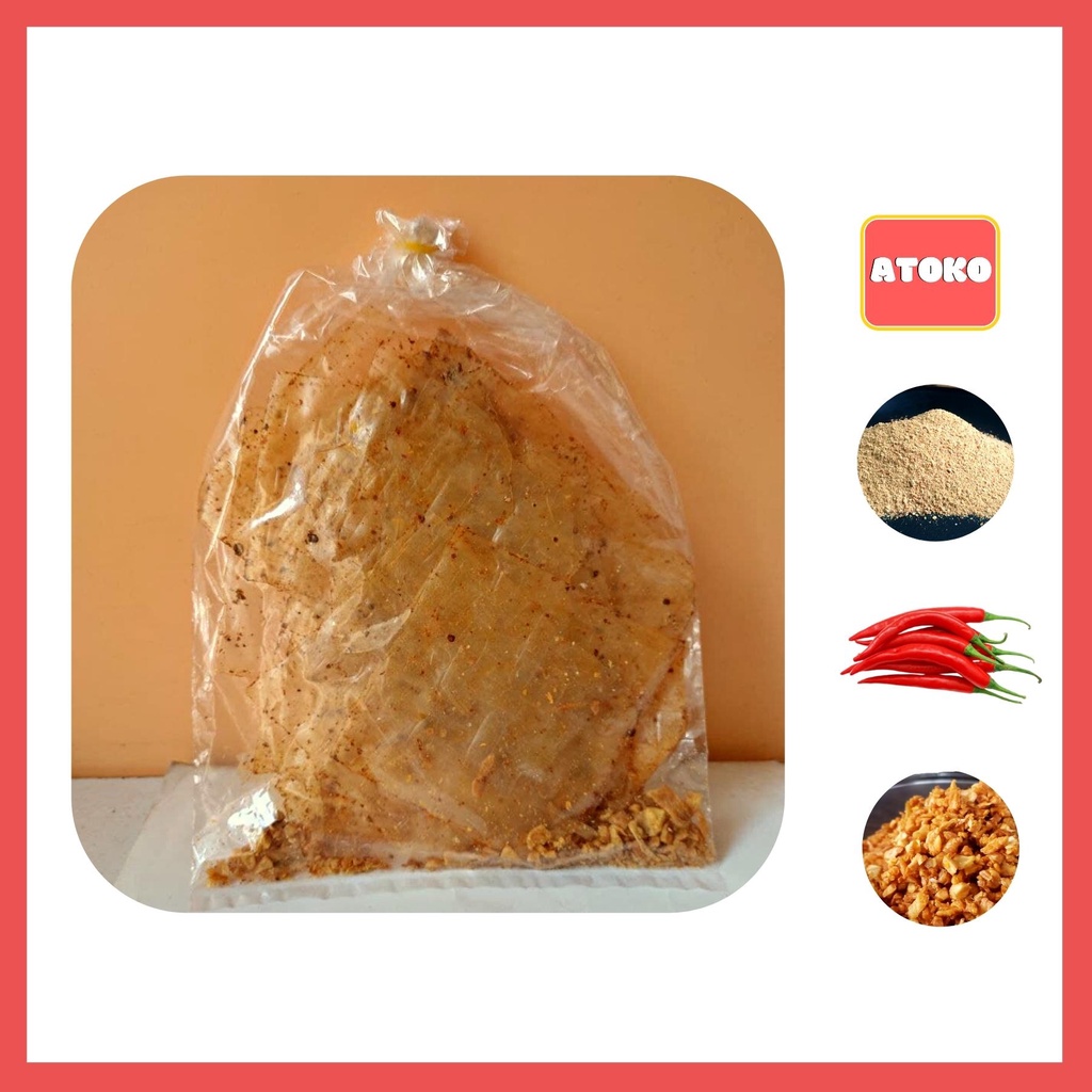 Bánh Tráng Muối Nhuyễn Xì Ke Phơi Sương Trộn Tỏi Xike Tây Ninh 50gr ATOKO XKTN50