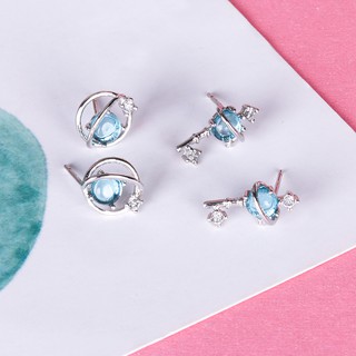 [ 2 MẪU ] Bông Tai Nữ tinh cầu vũ trụ nhỏ thiên hà xinh xắn - 2 kiểu