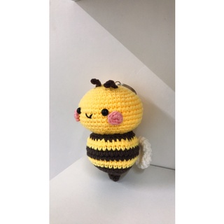 Móc khóa ong đáng iu bằng len handmade