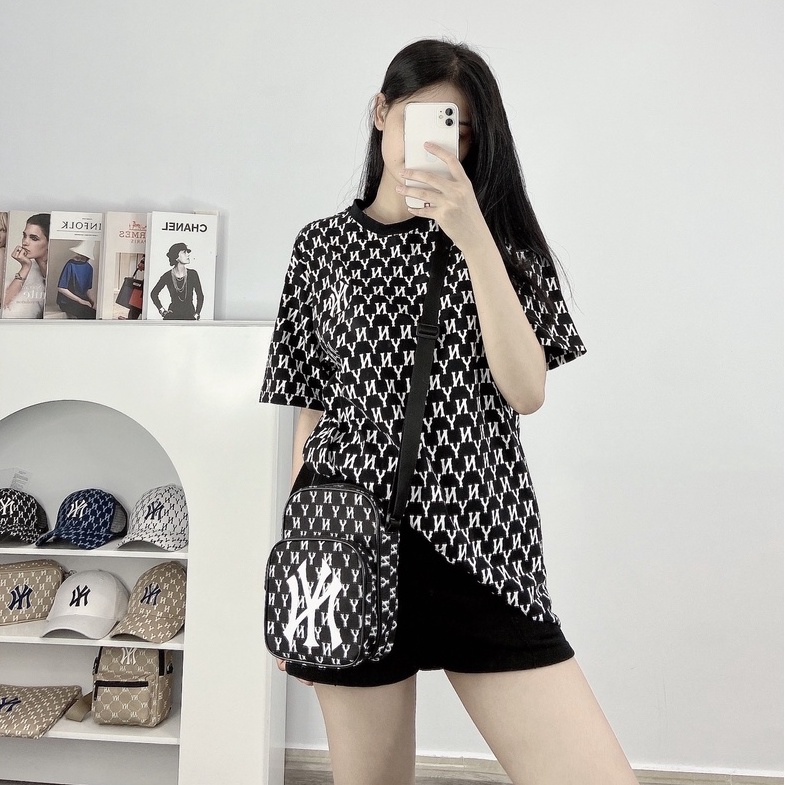 Túi đeo chéo MLB NY nam nữ Minibag Monogram nhiều màu XUẤT DƯ FULL TEM TAG