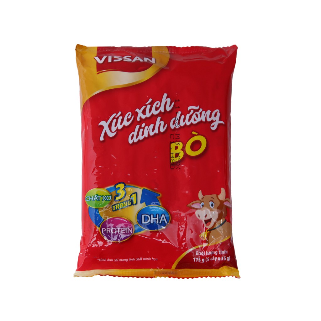 xúc xích vissan 160g gói 4 que