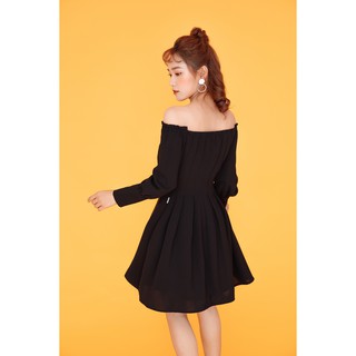 92 Wear - Đầm xòe trễ vai tay dài