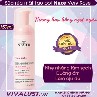Sữa rửa mặt tạo bọt Nuxe Very Rose
