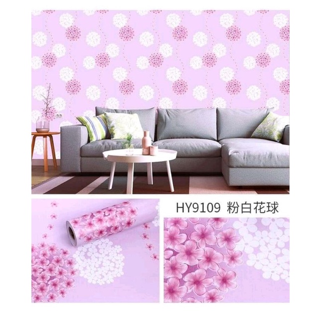 10m giấy dán tường có sẵn keo khổ 45cm.