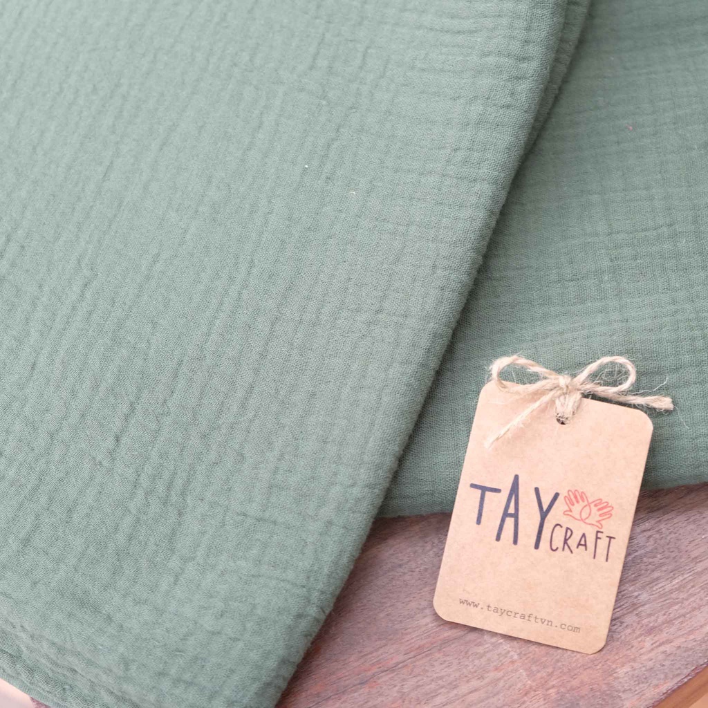Vải xô muslin màu trơn 50x140cm