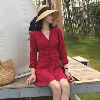 (HÀNG ORDER) Váy đỏ chấm bi Zara M0129