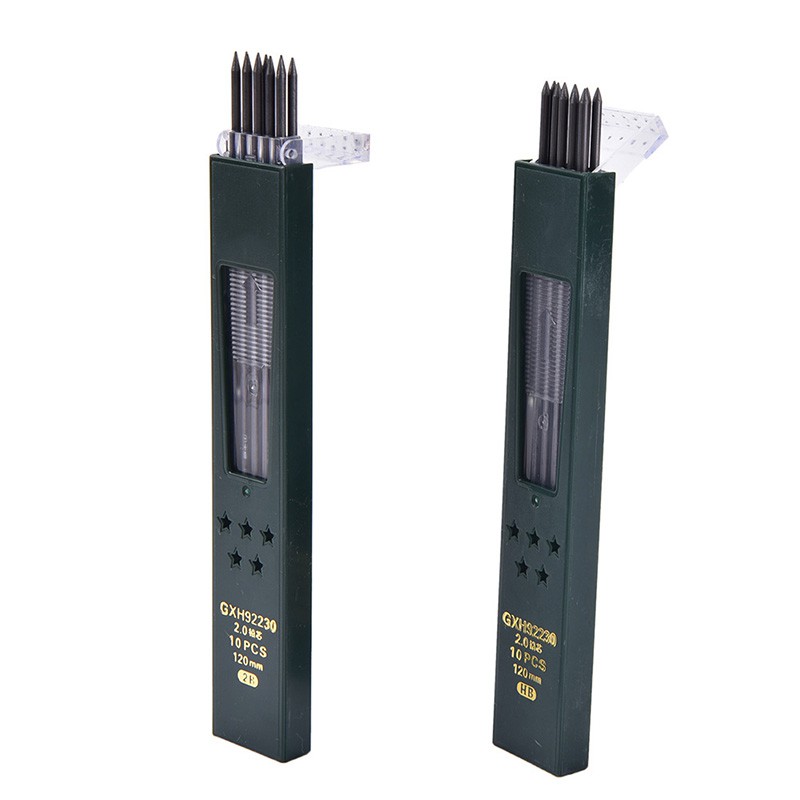 Hộp 10 Ruột Thay Thế Cho Bút Chì Hb / 2b Ngòi 2.0mm | BigBuy360 - bigbuy360.vn