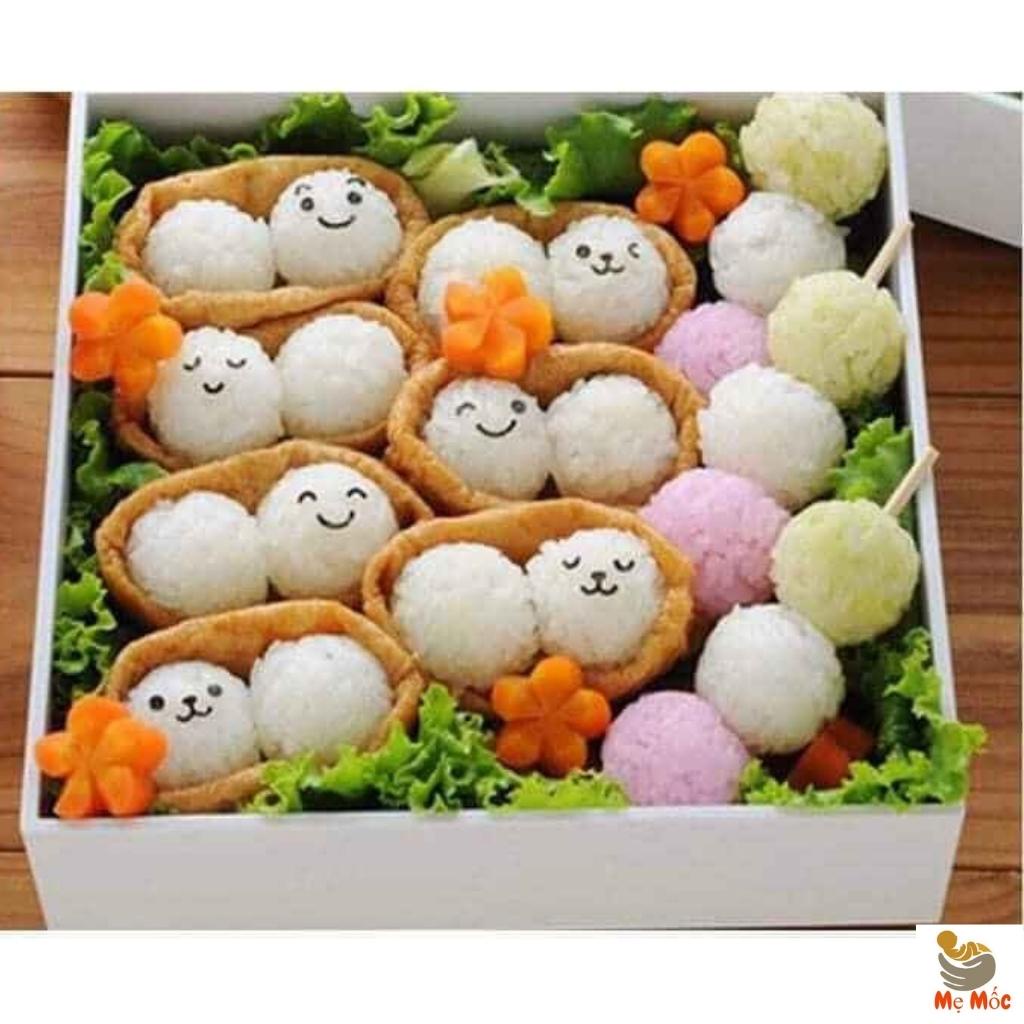 Bộ Khuôn Lắc Cơm Tạo Hình Viên Cho Bé Ăn Dặm, Chất Liệu An Toàn, Shop Mẹ Mốc