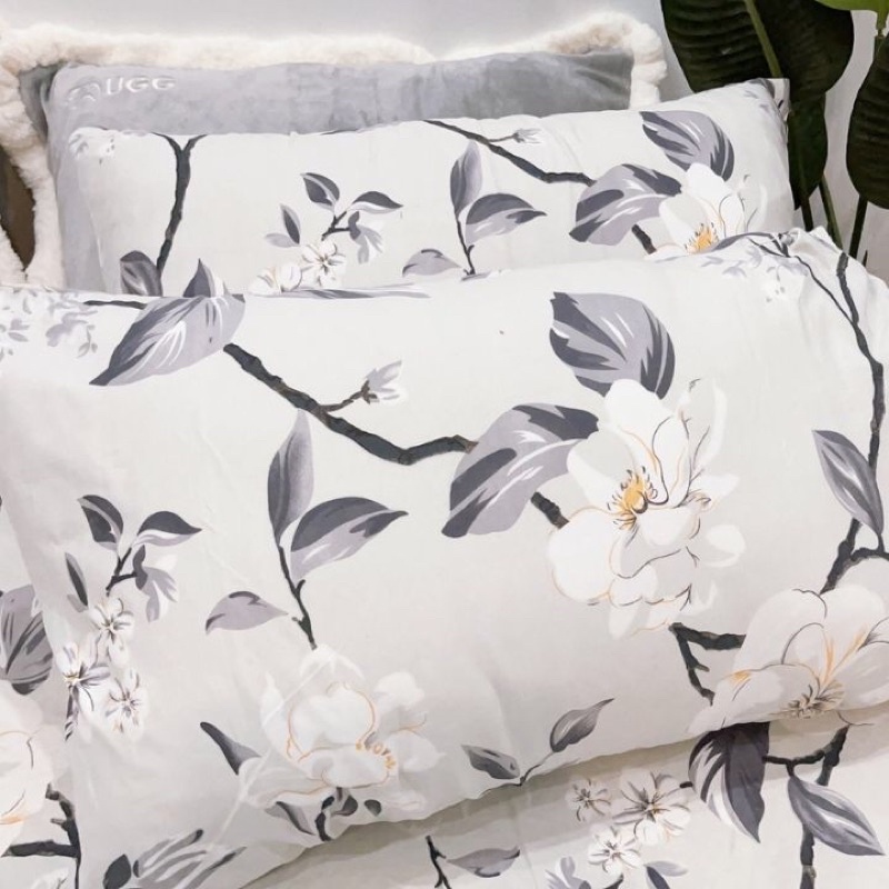 Đôi Vỏ Gối Nằm, Vỏ Gối Ôm  Bốn Mùa Bedding, Chất liệu cotton poly không nhăn, không xù, kích thước 45x65cm
