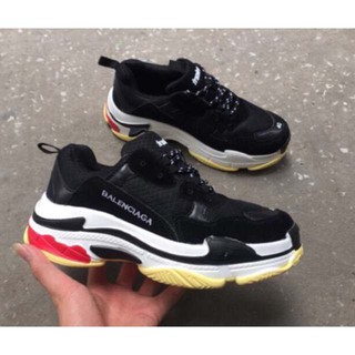 [Tặng Hộp +bình xịt] Giày thể thao Balen màu đen