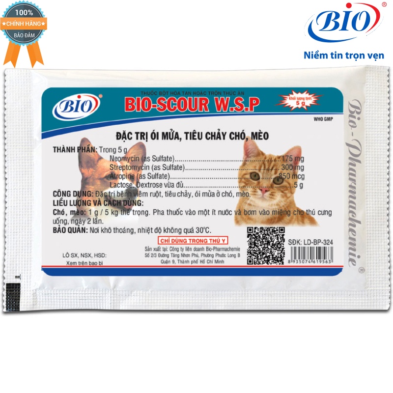 Combo 10 gói bột kiểm soát viêm ruột ói mửa, tiêu chảy cho chó mèo-79201