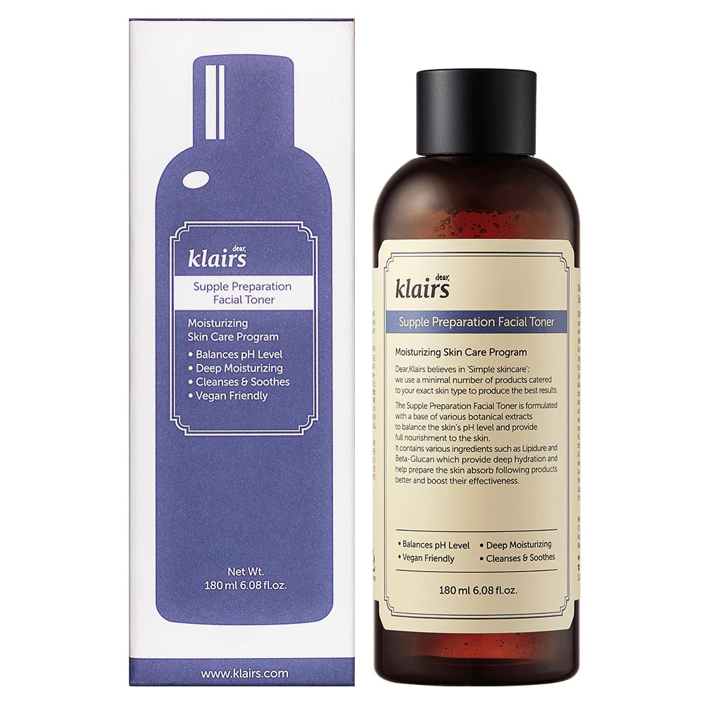 Nước Hoa Hồng Klairs Supple Preparation Facial Toner 180ml