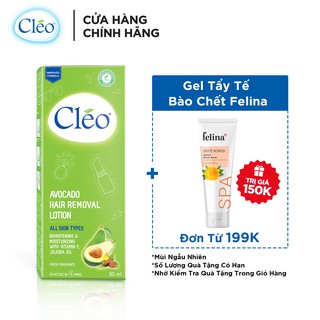 Lotion Tẩy Lông Cleo Avocado Hair Removal Lotion All Skin Types