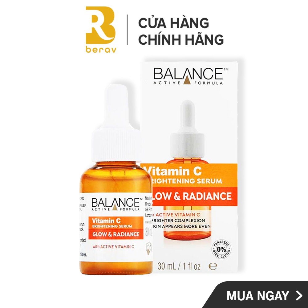 Combo serum Vitamin C + serum Hyaluronic Balance trắng da căng mượt Active Formula 30ml/ chai | BigBuy360 - bigbuy360.vn