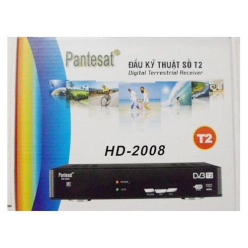 [Mã 159ELSALE hoàn 7% đơn 300K] Đầu kỹ thuật số DVB-T2 Pantesat HD-2008 (Đen)