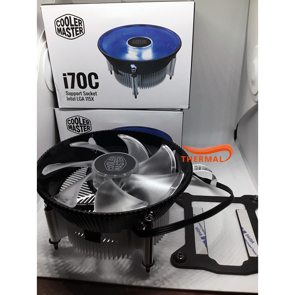 Quạt tản nhiệt Cpu Cooler Master I70C - Led xanh, sức gió tốt, quay êm