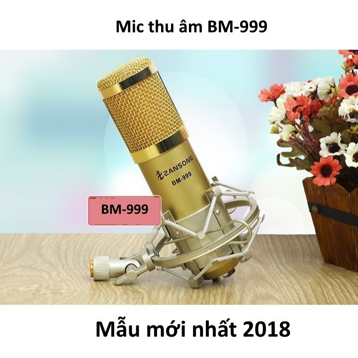 GIÁ TỐT - Bộ Míc Thu Âm Cao Cấp BM999 + Sound Card K10 + Dây Livestream + Kẹp Đỡ Để Bàn Và Màng Lọc - Loại 1 - PPL01