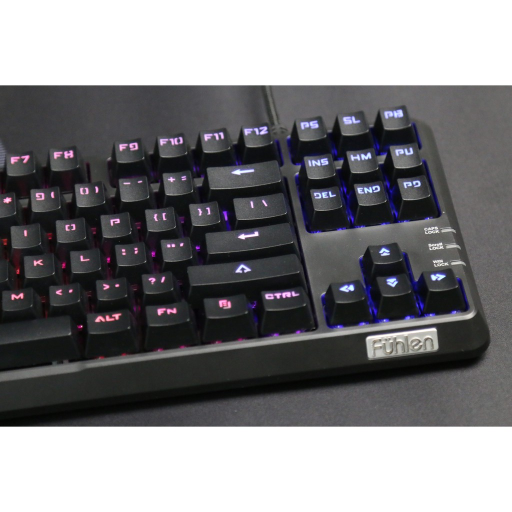 BÀN PHÍM CƠ FUHLEN M87S BLUE SWITCH LED RGB TKL Chopper Gaming Gear