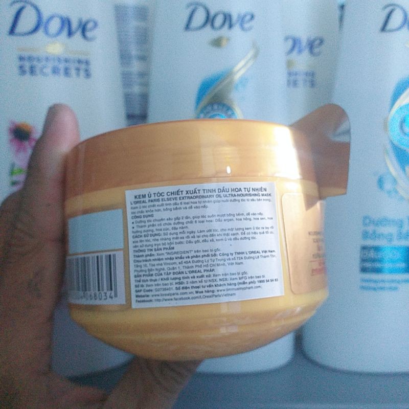 Kem Ủ Tinh Dầu Hoa Tự Nhiên L'Oreal Elseve Extraodinary Oil Nourish Mask 200ml