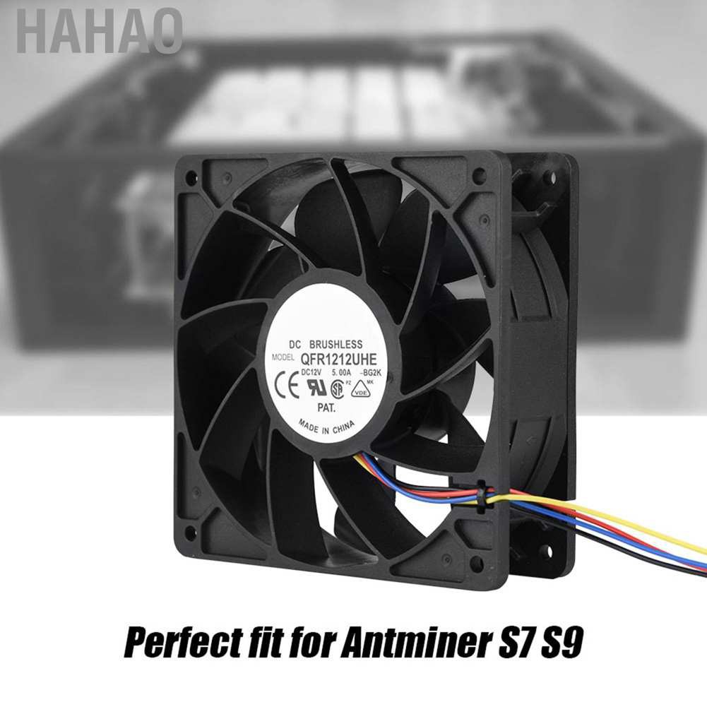 [READY STOCK] Quạt Tản Nhiệt 7500rpm 4-pin 12v 5a Cho Antminer Bitmain S7 S9