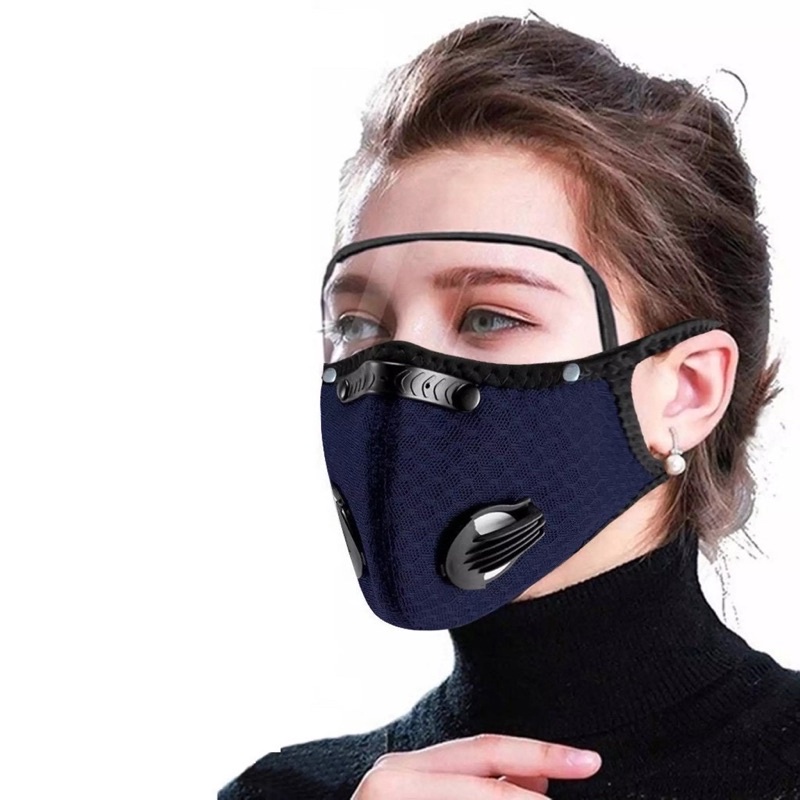 KHẨU TRANG KHÁNG KHUẨN 5 LỚP KÈM KÍNH CHỐNG BỤI SIÊU HOT