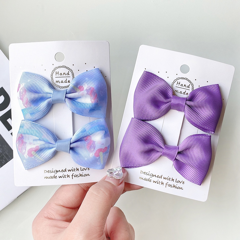 Set 4 kẹp tóc KIDSBOWS đính nơ xinh xắn đáng yêu dành cho bé gái