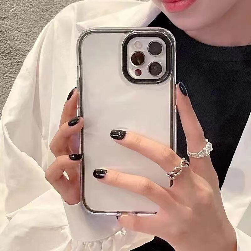 Ốp Điện Thoại 3 Trong 1 Bằng Silicon Dày Chống Sốc Cho iPhone 14 13 Pro Max 12 11 Pro Max X XS Max XR 6 6s 7 8 Plus SE2020