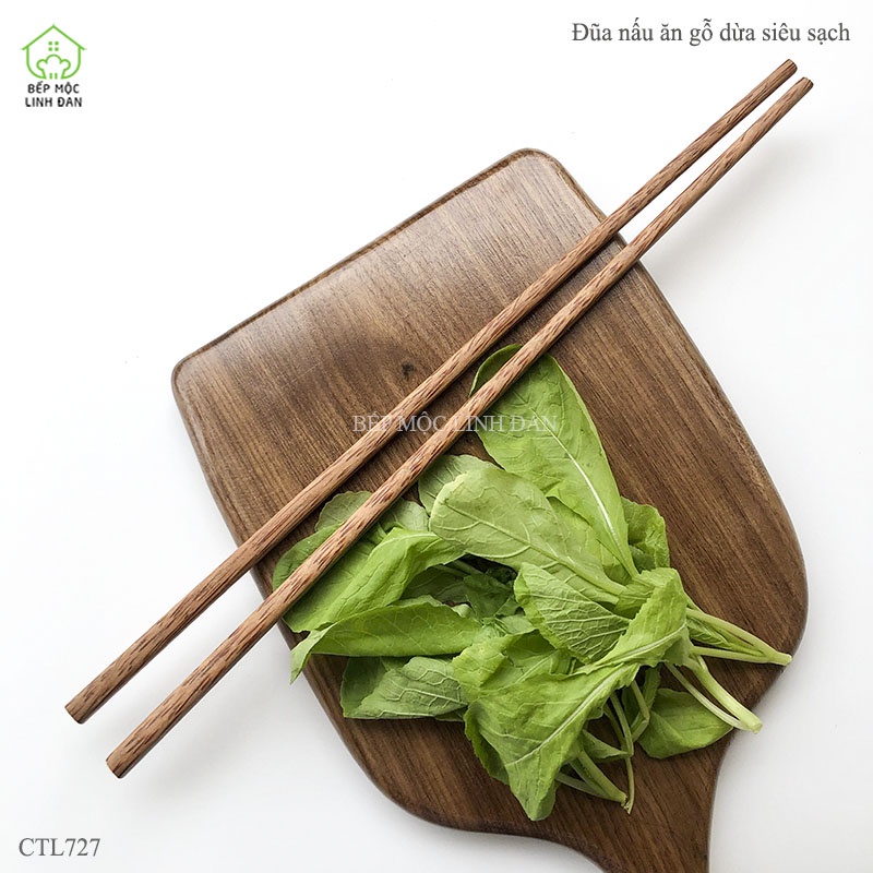 Đũa Nấu Ăn Gỗ Dừa Tự Nhiên HAHANCO Không Hóa Chất Độc Hại