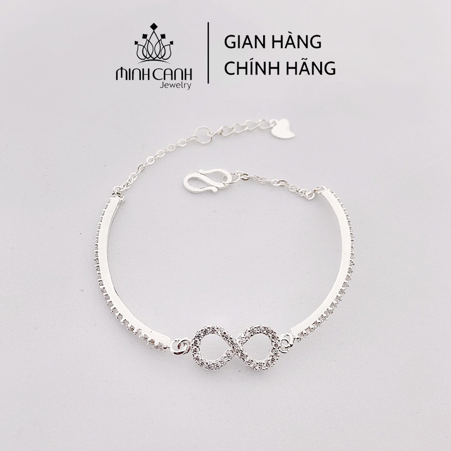 Lắc Tay Bạc Vô Cực Bạc Khóa Cài Minh Canh Jewelry