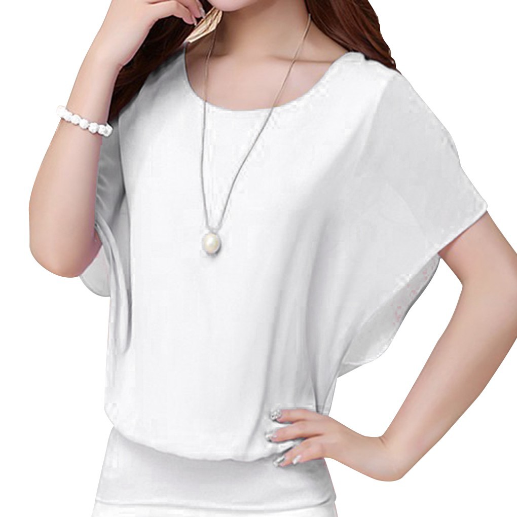 Áo dáng rộng chất Chiffon thời trang mùa hè cho phái nữ