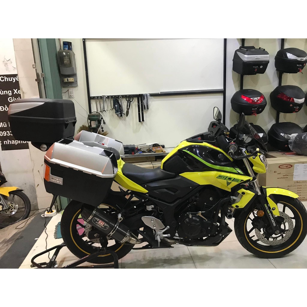 THÙNG HÔNG GIVI E23 VÀ BAGA HÔNG GIVI SBL2000