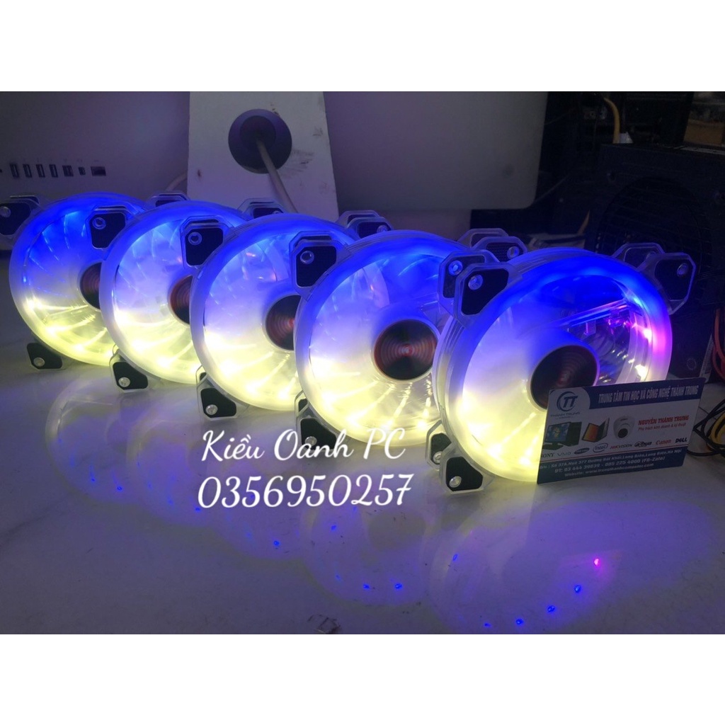 Quạt Tản Nhiệt, Fan Led K5 RGB Coolmoon, 16 Triệu Màu, 366 Hiệu Ứng - Đồng Bộ Hub